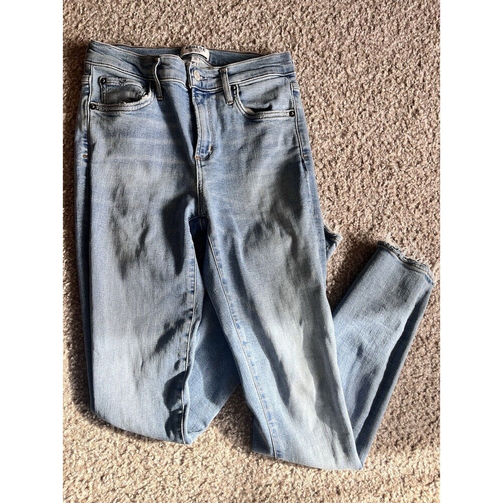 AGOLDE Sophie High Rise Jeans Women's Size 26 Stretch Medium Blue EUC